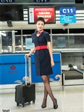 SIW Sven Media 044 autumn flight attendant uniform dress hat scarf - Jiahui(12)